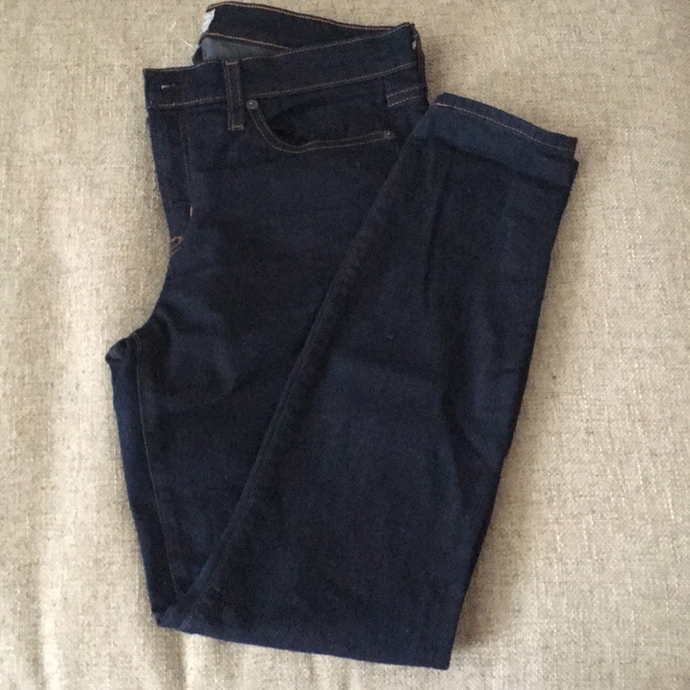 J.Crew Toothpick Jeans in Dark Rinse